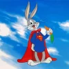 Bugs Bunny As Superman Diamond Painting