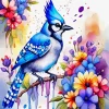 Cool Florida Blue Jay Art Diamond Painting