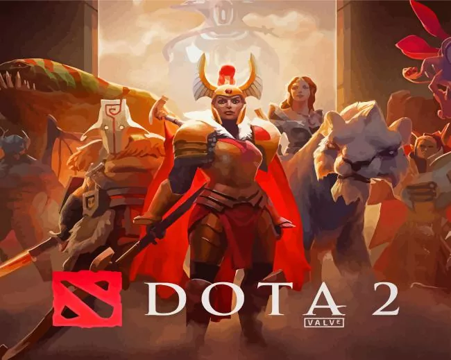 dota 2 poster paint by numbers Dota 2 Poster Diamond Painting