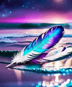 Floating Feather Art Diamond Painting