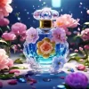 Flower Perfume Bottle Art Diamond Painting