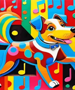 Folkart Dog Diamond Painting