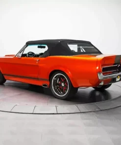 Ford Mustang 1967 Orange Diamond Painting