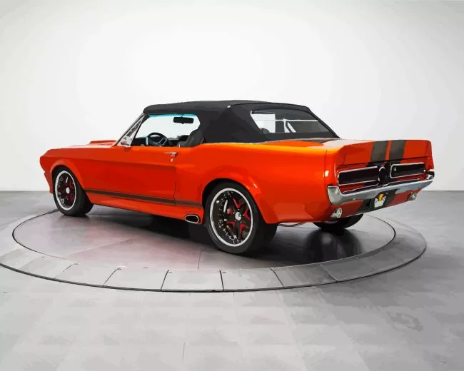 ford mustang 1967 orange Diamond Paintings Ford Mustang 1967 Orange Diamond Painting