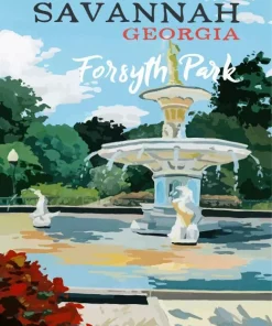 Forsyth Park Poster Diamond Painting