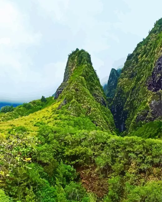 iao valley hawaii Diamond Painst Iao Valley Hawaii Diamond Painting