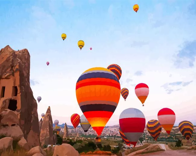 istanbul balloons Diamond By Numbers Istanbul Balloons Diamond Painting