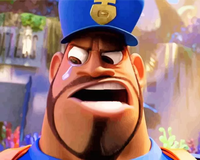 it's raining meatballs police Diamond By Numbers It's Raining Meatballs Police Diamond Painting