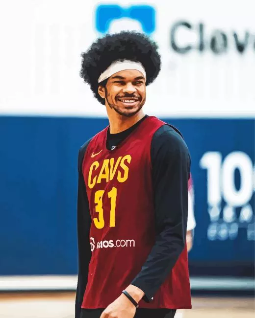 jarrett allen Diamond With Numbers Jarrett Allen Diamond Painting
