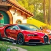 Red Bugatti Diamond Painting