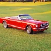 Red Ford Mustang 66 Diamond Painting