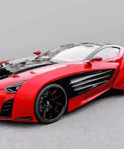 Red Laraki Car Diamond Painting