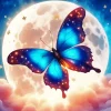 Blue Fantasy Butterfly Diamond Painting