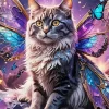 Butterfly Cat Diamond Painting