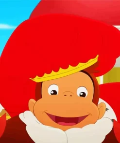 Curious George Royal Monkey Diamond Painting