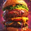 Delicious Burger Diamond Painting