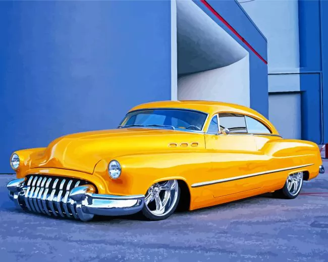 Yellow buick skylark Diamond Paints Yellow Buick Skylark Diamond Painting