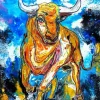Abstract Bull Diamond Painting