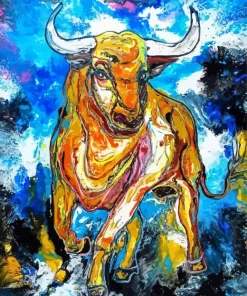 Abstract Bull Diamond Painting