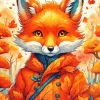 Autumn Fox Art Diamond Painting