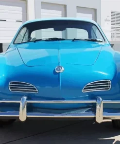 Blue Volkswagen Karmann Ghia Diamond Painting