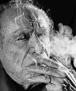 Bukowski Smoking Diamond Painting