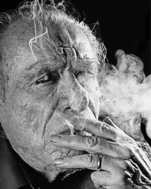 bukowski smoking Diamond Dotz Bukowski Smoking Diamond Painting