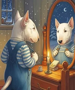 Bull Terrier Puppy Diamond Painting