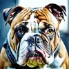 Bulldog Face Diamond Painting