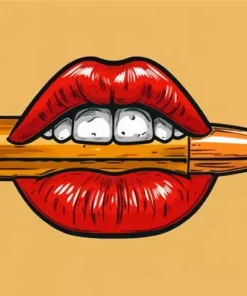 Bullet Lips Diamond Painting