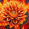 Burning Flower Diamond Painting