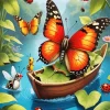 Butterflies And Ladybugs Diamond Painting