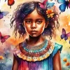 Butterflies Girl Diamond Painting