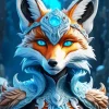 Fox Female Art Diamond Painting