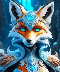 Fox Female Art Diamond Painting