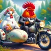 Funny Chicken Wedding Diamond Painting