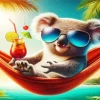 Funny Koala In Vacation Diamond Painting