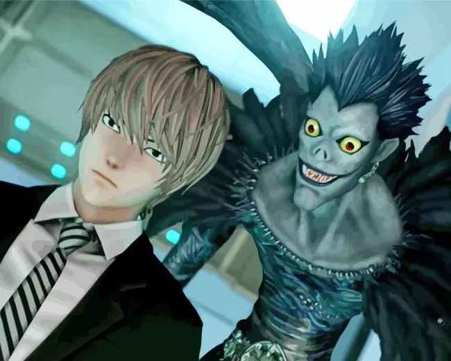 light and ryuk Diamond Paintings Light And Ryuk Diamond Painting