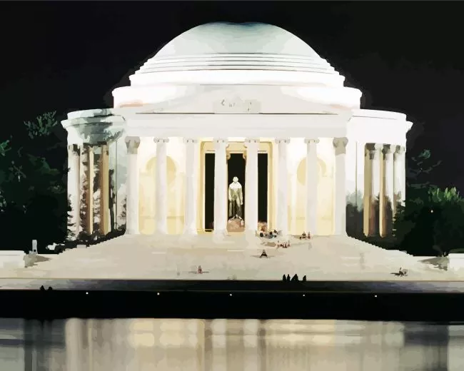 thomas jefferson memorial Diamond Paints Thomas Jefferson Memorial Diamond Painting
