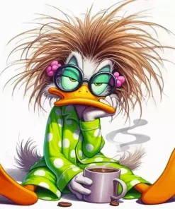 Upset Funny Bird Art Diamond Painting