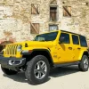 Yellow Jeep Wrangler Car Diamond Painting