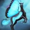 Blue Butterfly Horse Diamond Painting