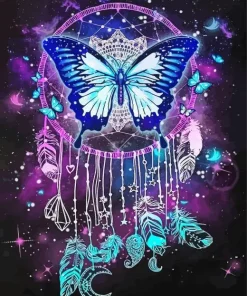 Butterfly Dream Catcher Diamond Painting
