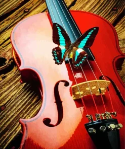 Butterfly Violin Diamond Painting