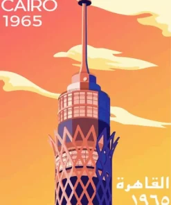 Cairo Egypt Travel Poster Diamond Painting
