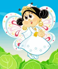 Cartoon Butterfly Bride Diamond Painting