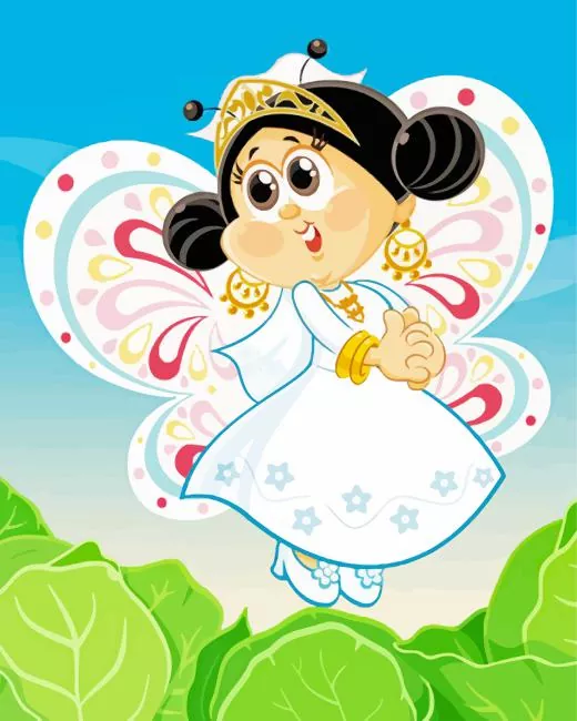 Cartoon Butterfly Bride Diamond Paints Cartoon Butterfly Bride Diamond Painting