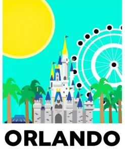 Florida Orlando Disney Park Diamond Painting