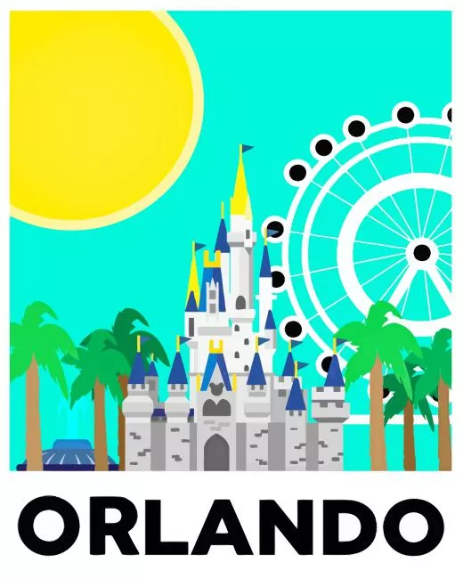 Florida Orlando Disney Park Diamond Paintings Florida Orlando Disney Park Diamond Painting