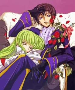 Lelouch Lamperouge And CC Code Geass Diamond Painting